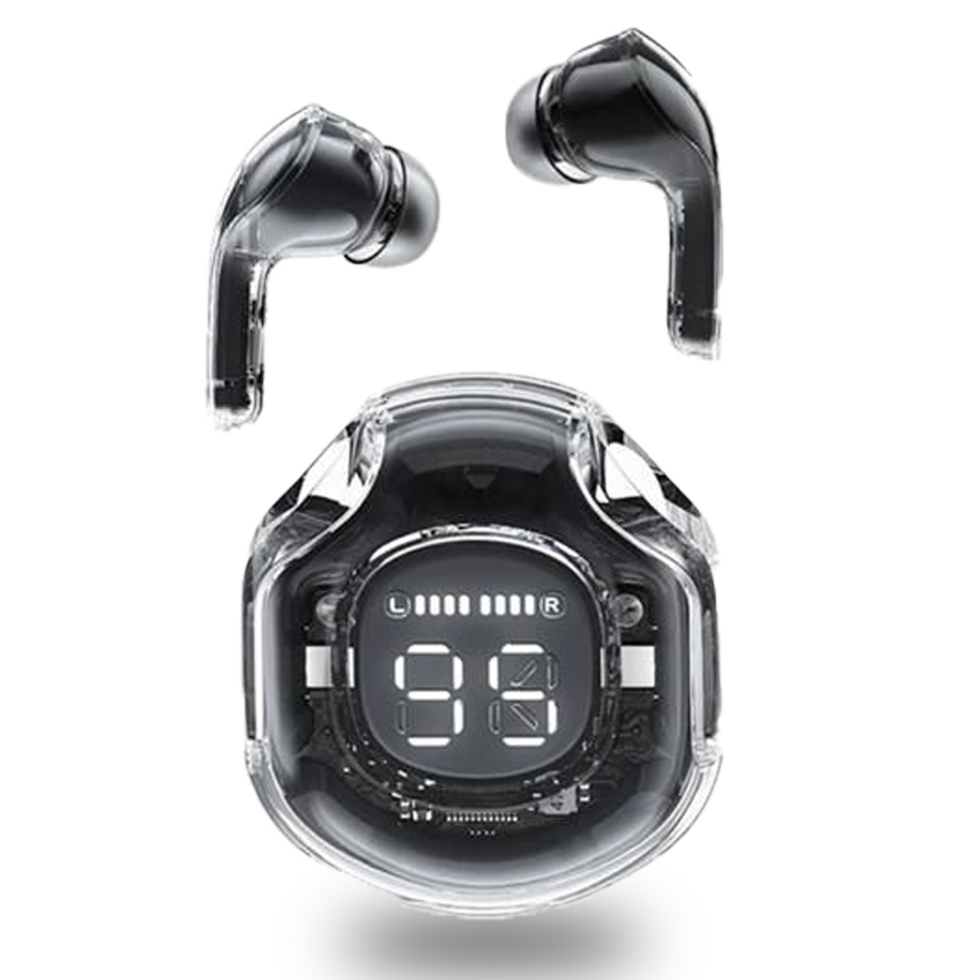 Ultrapods Pro True Wireless Earbuds with Display Transparent Design, Bluetooth 5.3