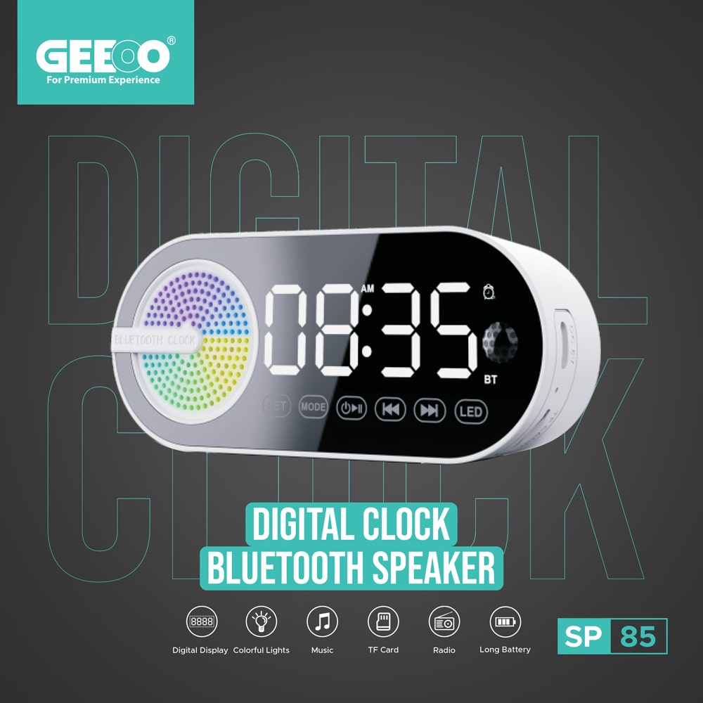 SP85 Digital Clock Bluetooth Speaker